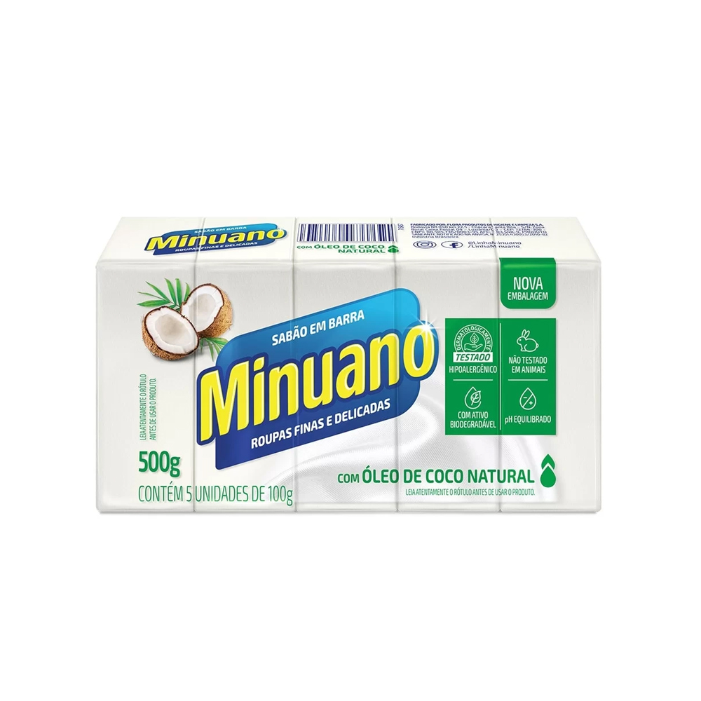 SABAO BARRA MINUANO 500G PURO COCO