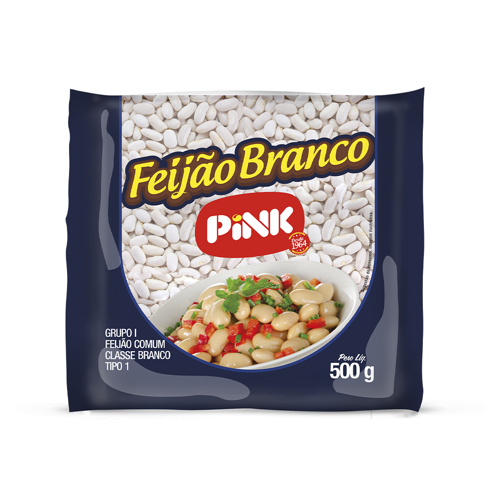 FEIJAO PINK BRANCO 500GR