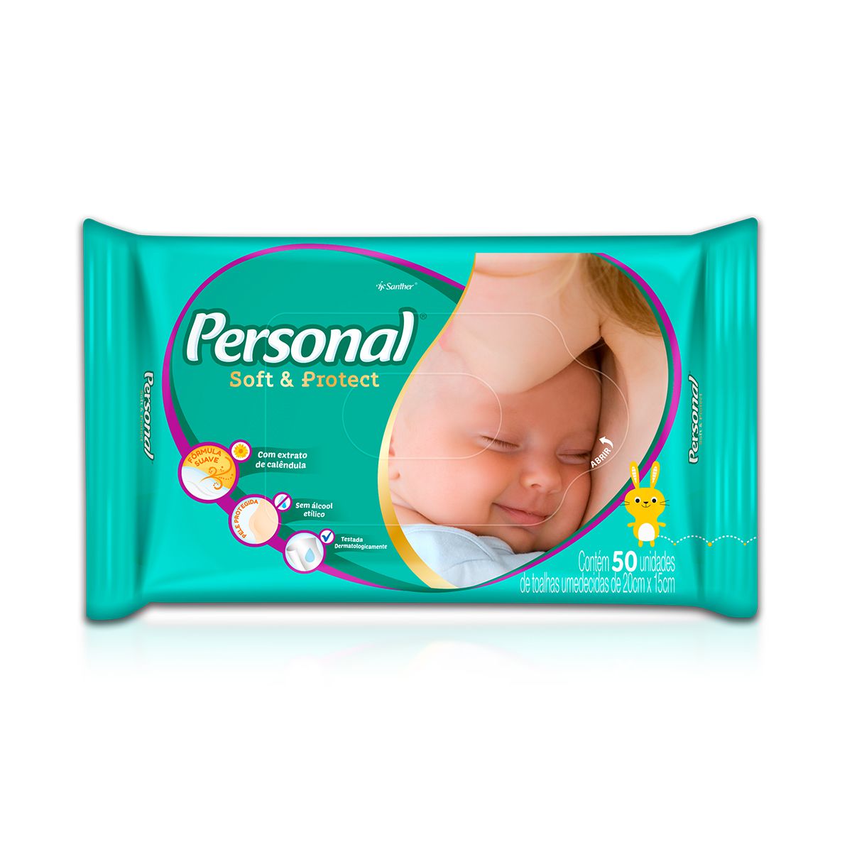 TOALHA PERSONAL BABY 12X50UN