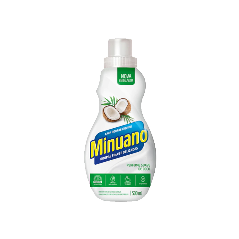 LAVA ROUPAS MINUANO 500ML COCO PREM
