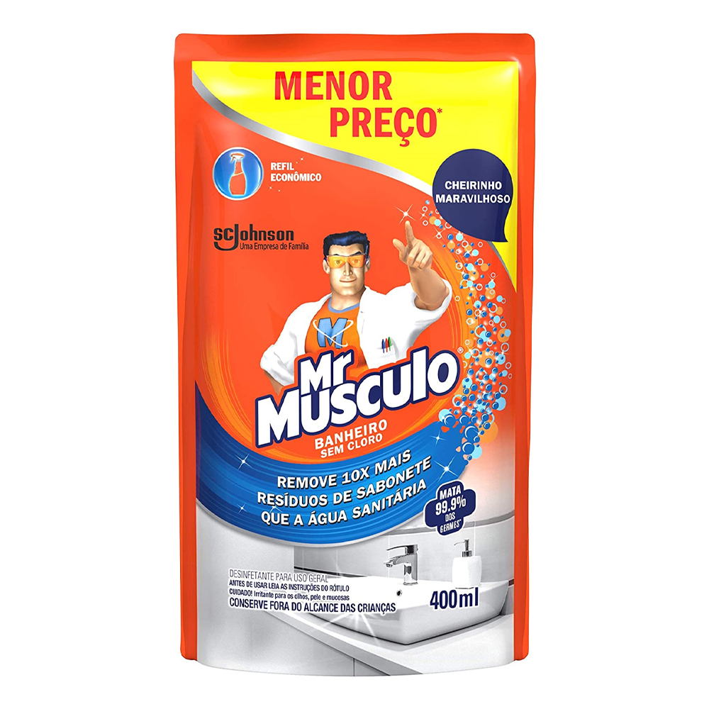 LIMP MR MUSCULO 400ML BANH REF GTS20% S/CLORO