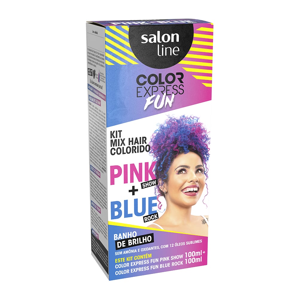 TONALIZANTE S LINE 100ML COLOR EXPRESS BLUE ROCK E PINK 