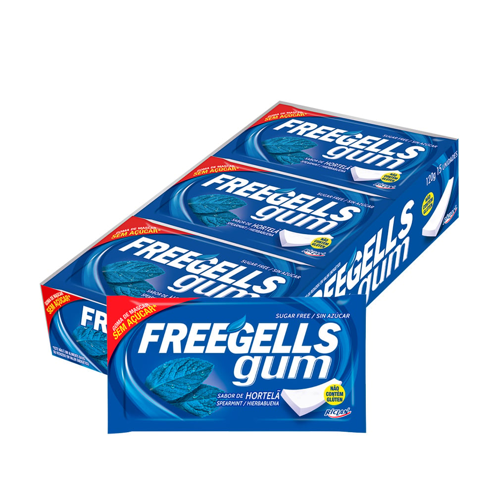 CHICLE FREEGELLS GUM HORTELA