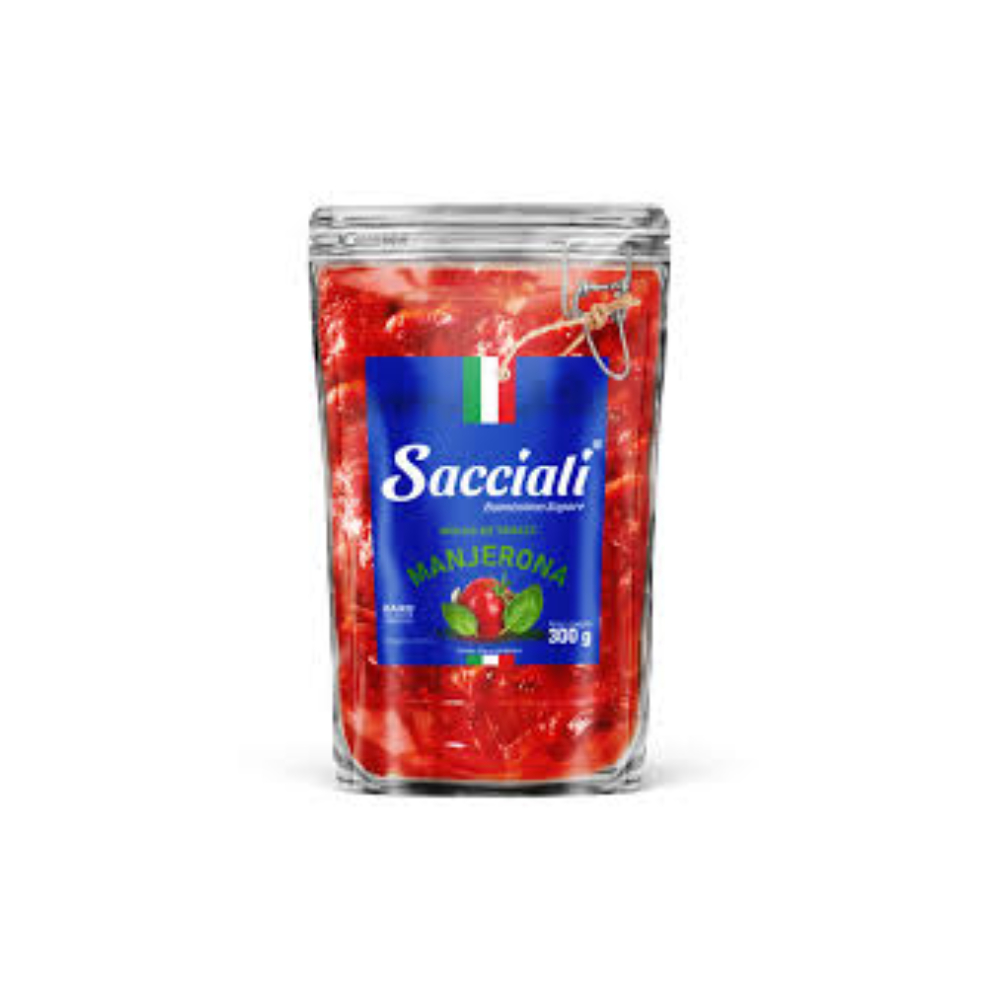 MOLHO DE TOMATE SACCIALI 300G MANJERONA STAND UP