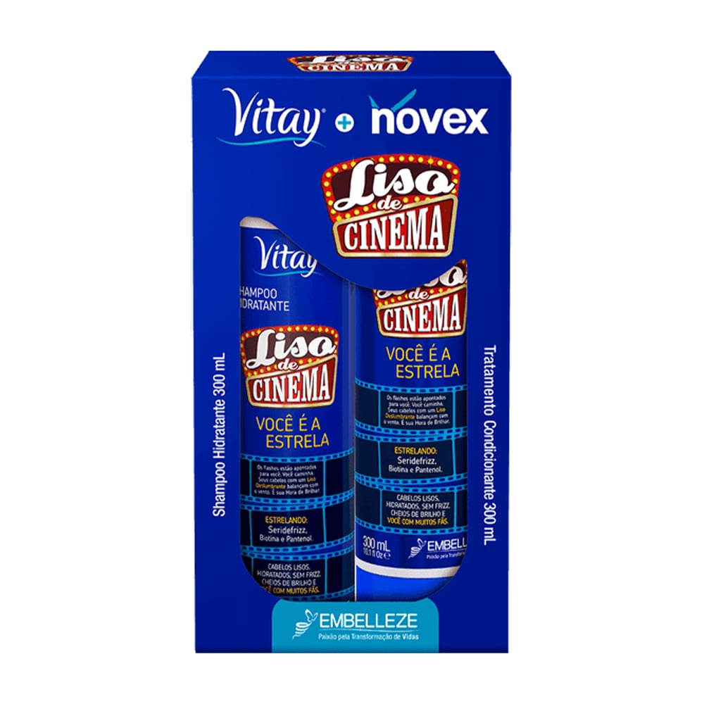 KIT SH+COND NOVEX VITAY LISO CINEMA 