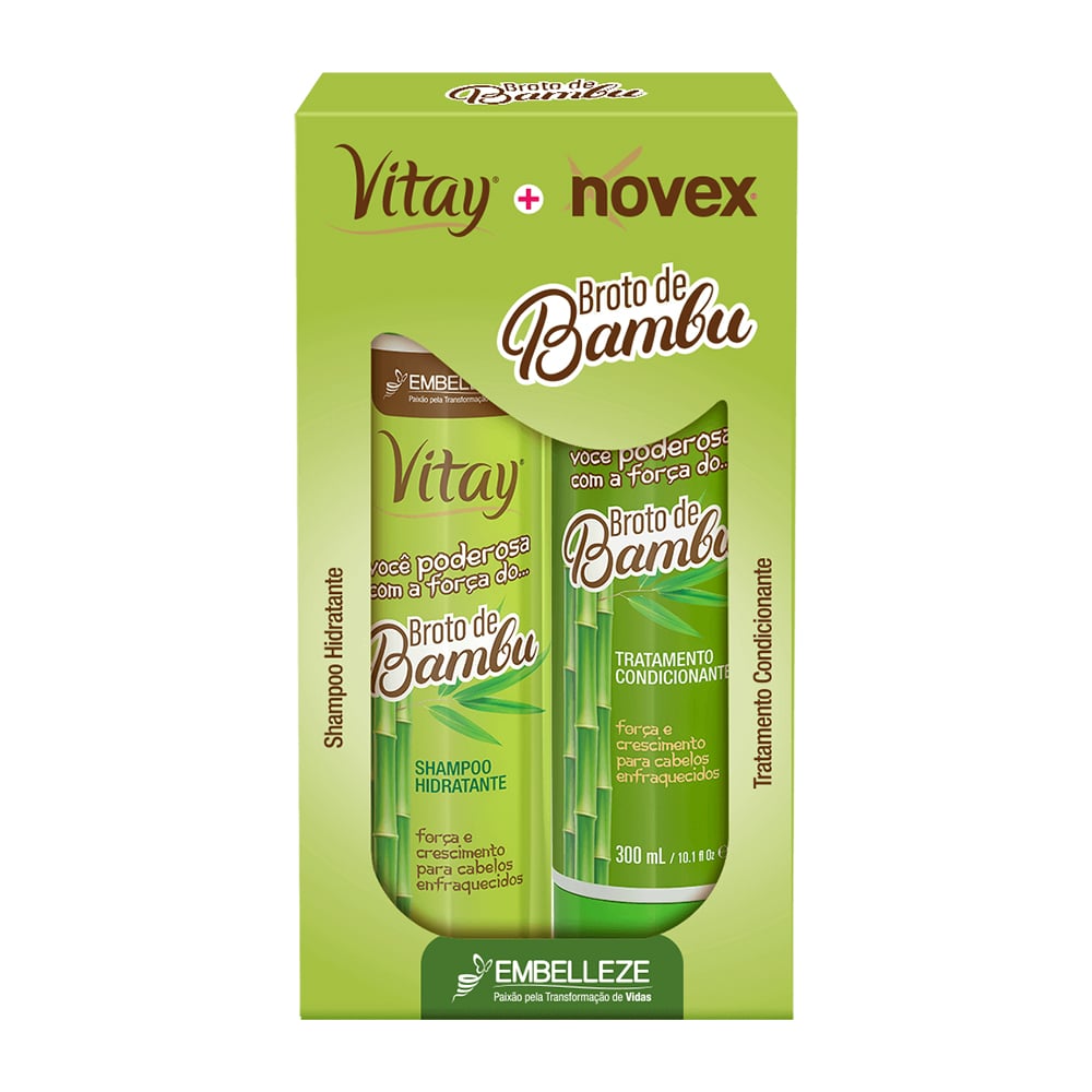 KIT SH+COND NOVEXVITAY BROTO BAMBU