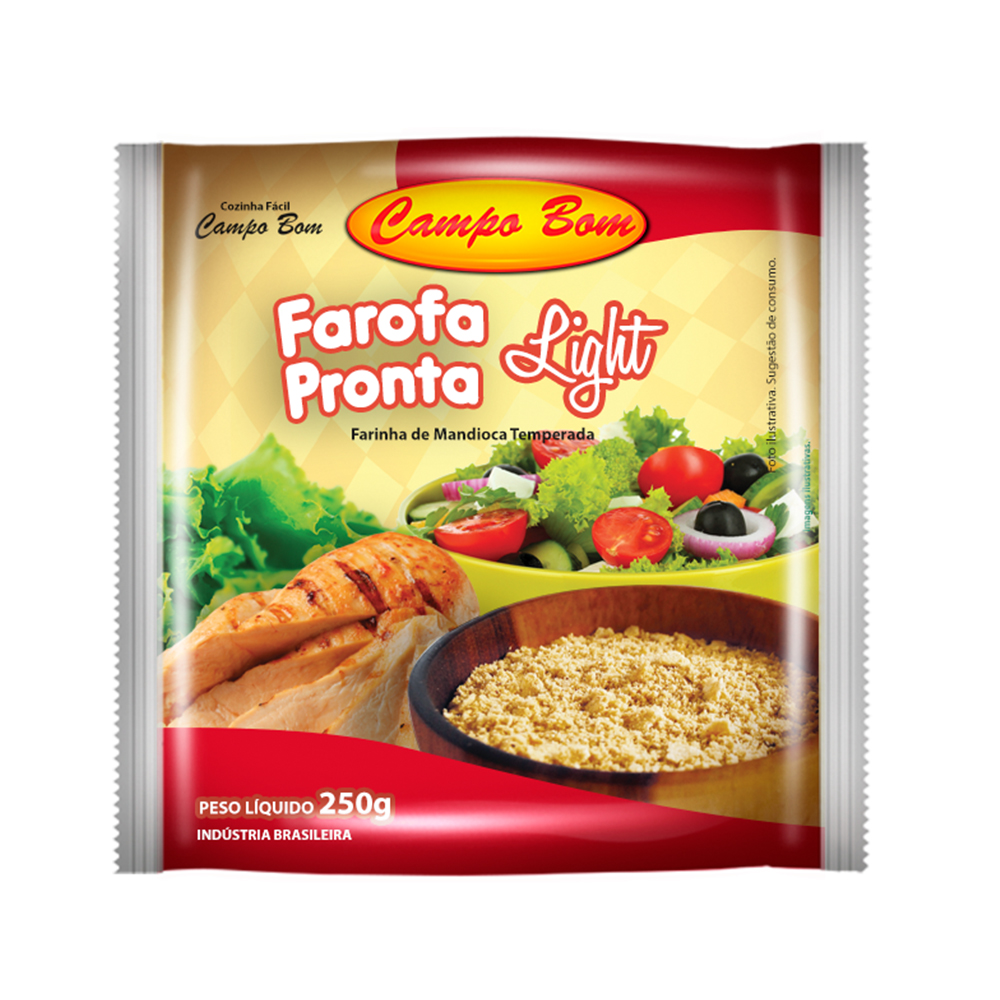 FAROFA MANDIOCA CAMPO BOM 250G LIGHT