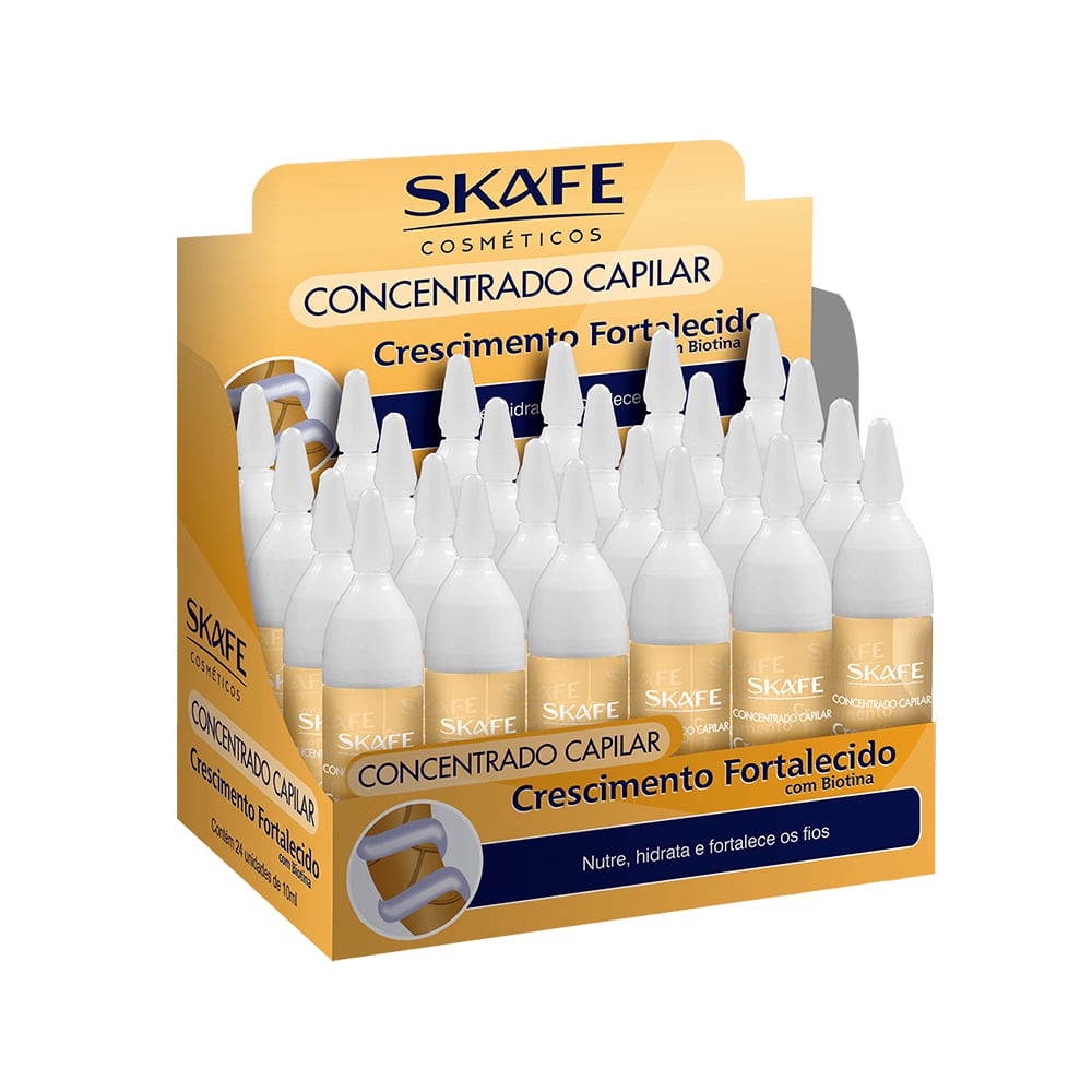 AMPOLA CONC SKAFE 10ML CRESCIMENTO FORT