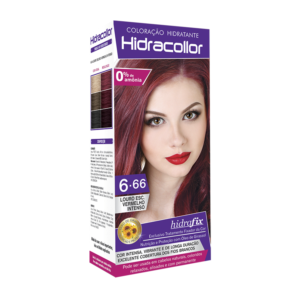 TINT HIDRACOLLOR 6.66 LOIRO ESCURO VERMELHO INTENSO