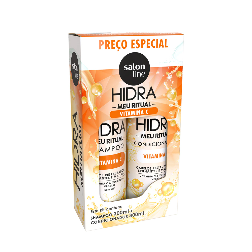 KIT SH+COND S LINE 300ML HIDRA MEU RITUAL