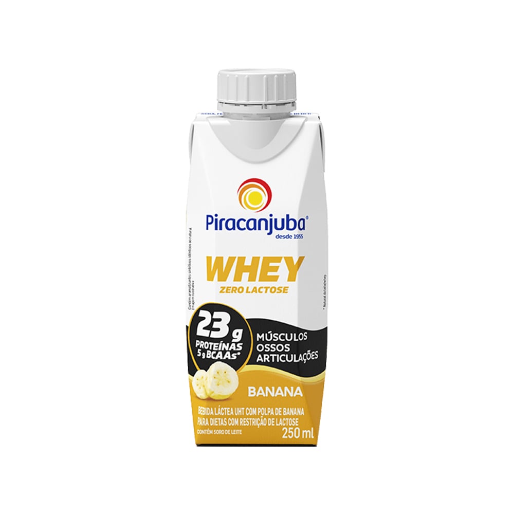 BEB LACTEA PIRACANJUBA 250ML WHEY PROTEIN BAN