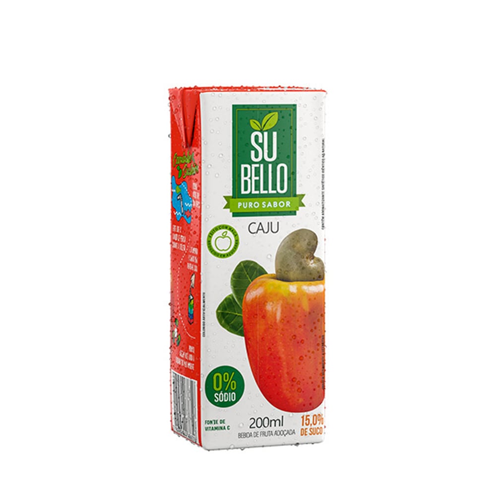 SUCO SU BELLO 200ML CAJU