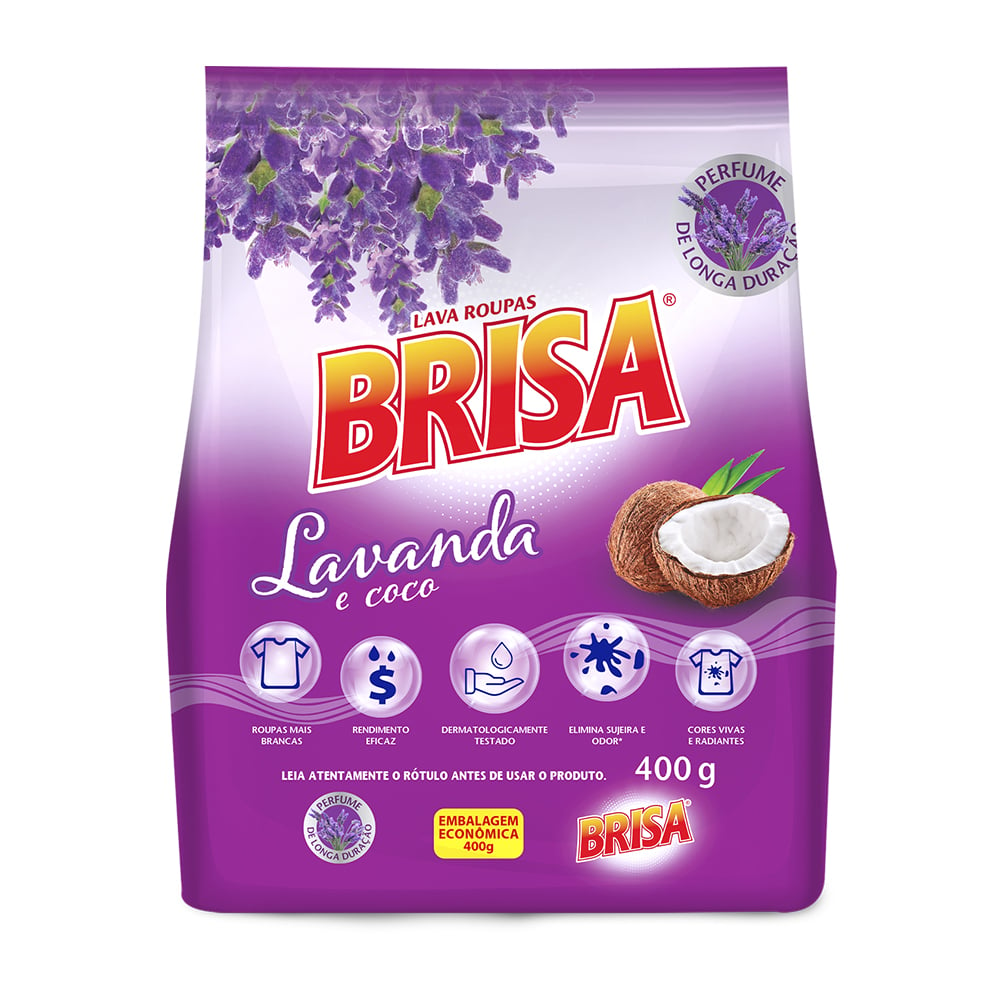 DET PO BRISA 400G LILÁS,LAVA E COCO BAG