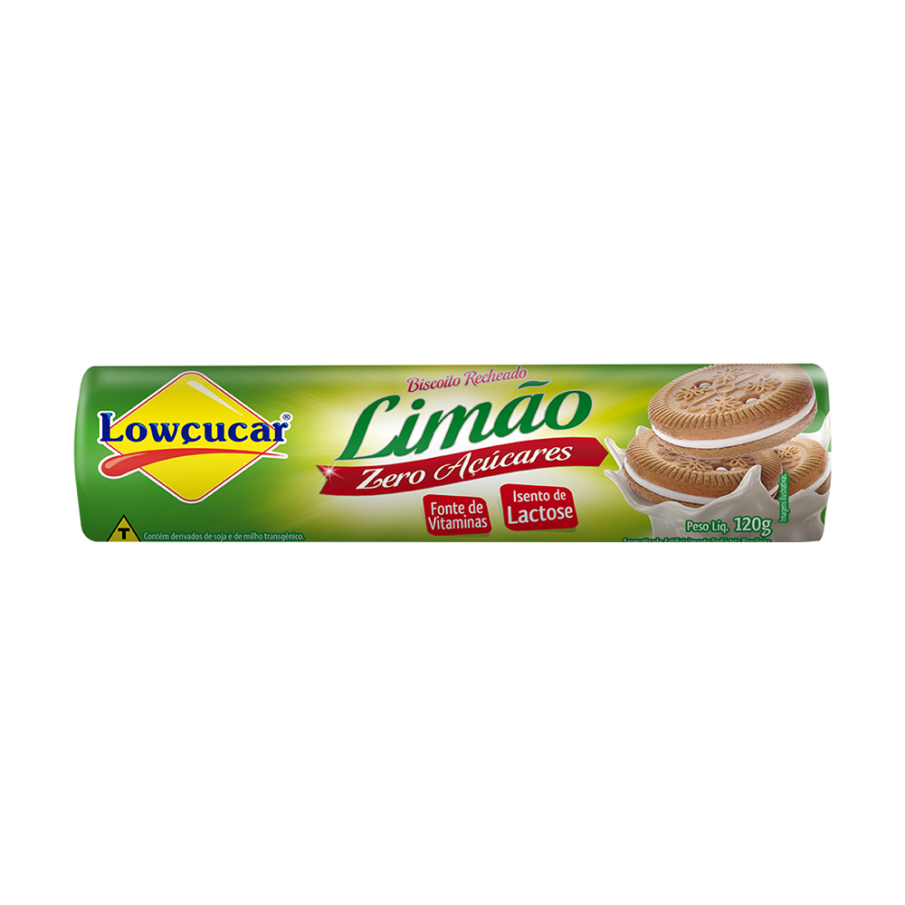 BISC RECH LOWCUCAR 120G LIMAO