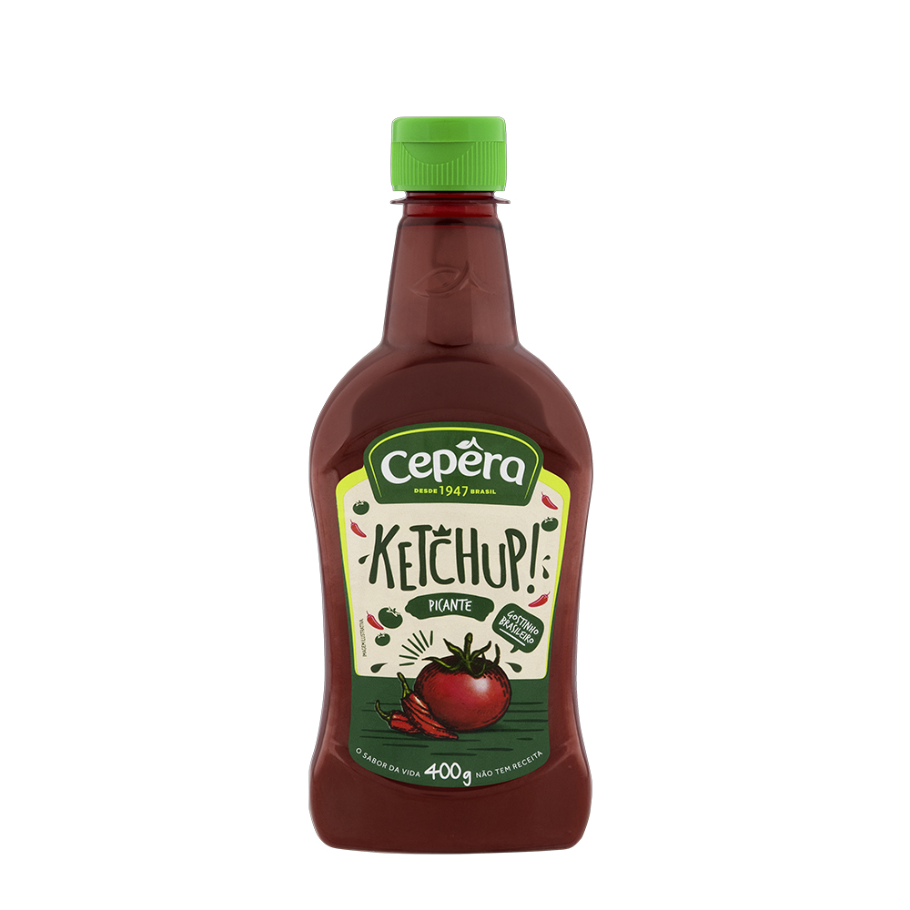 KETCHUP CEPÊRA 400G PICANTE SQUEEZE