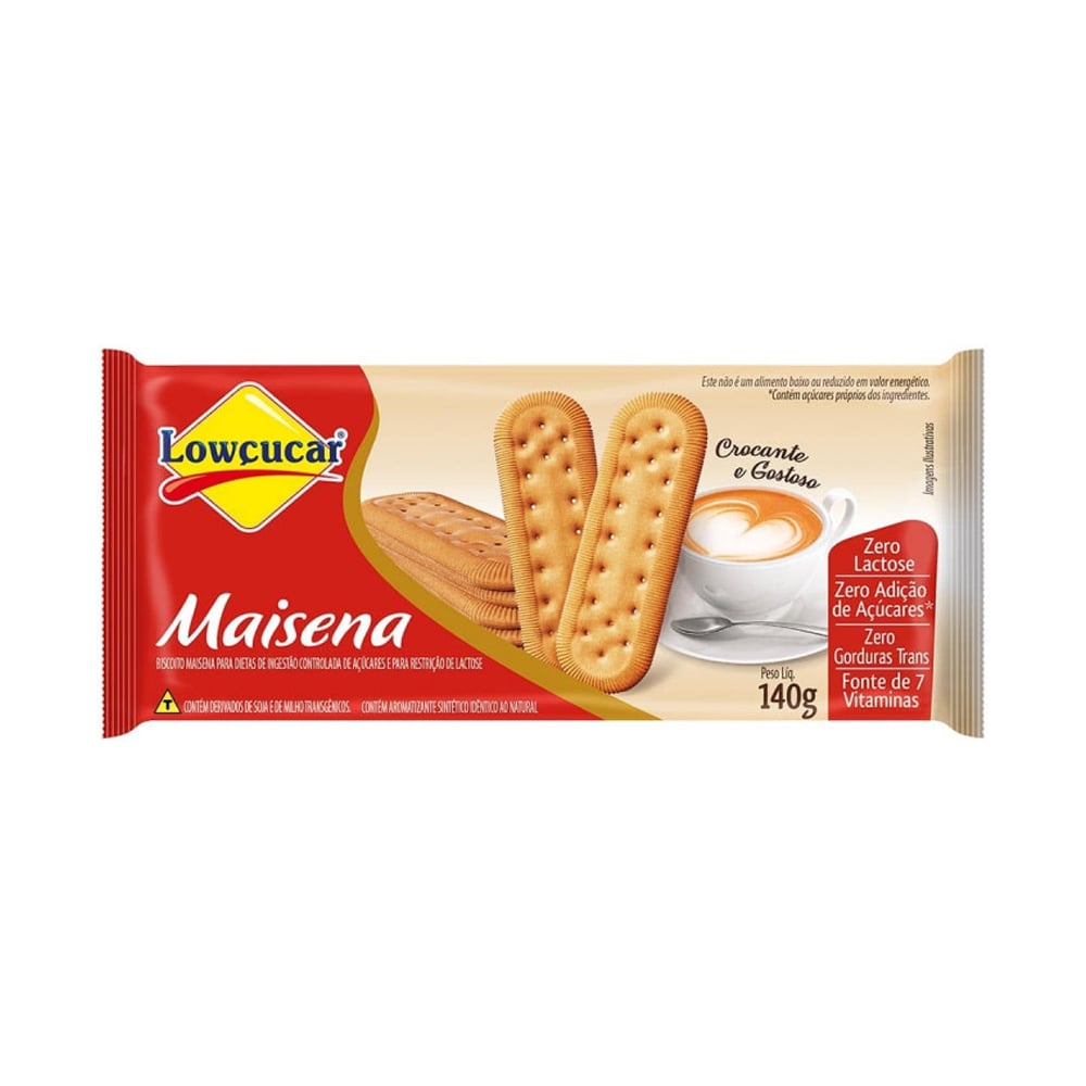 BISC MAISENA LOWCUCAR 140G 