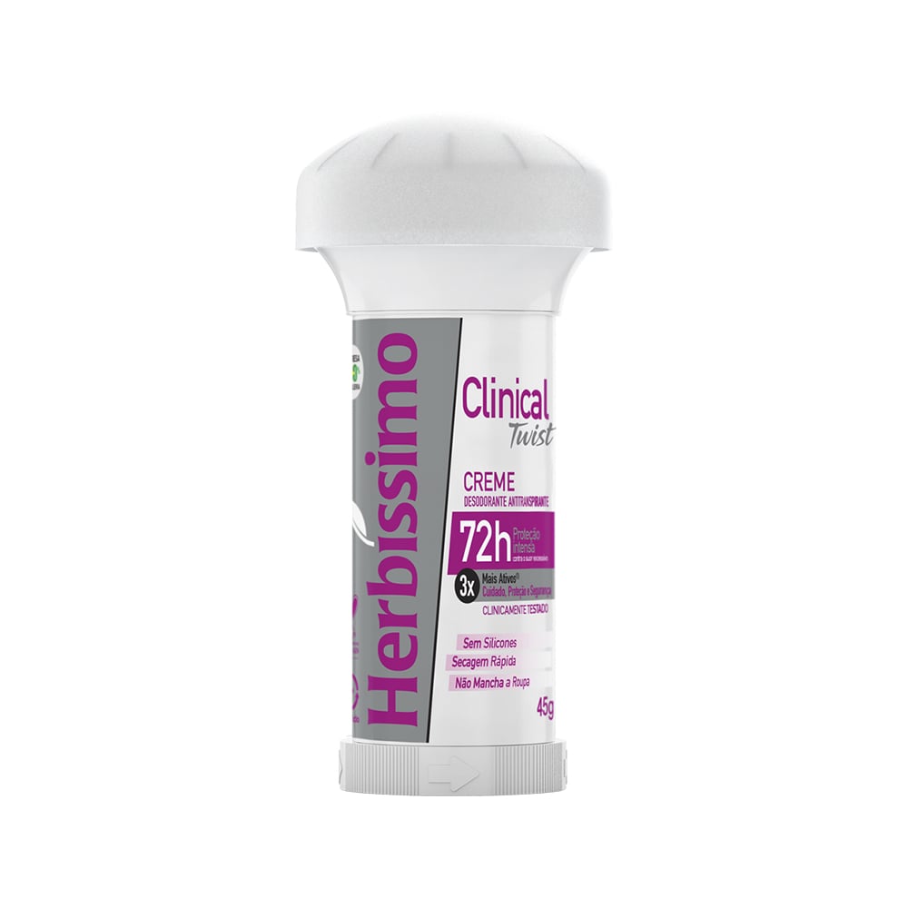 DES CREME TWIST HERB 45G CLINICAL ROSA