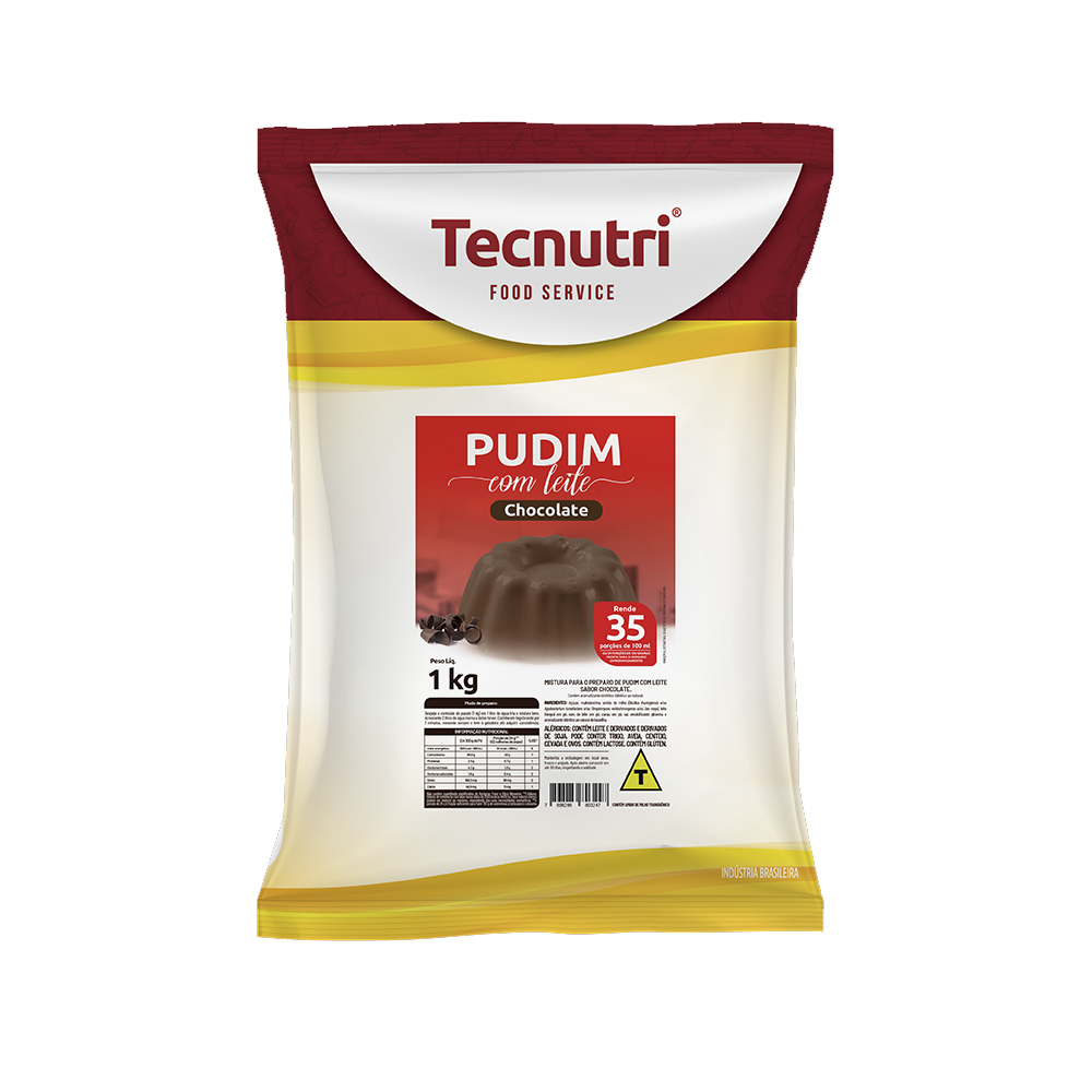 PUDIM C/LEITE 1KG CHOCOLATE