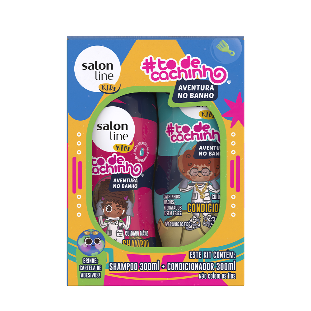 KIT SH+COND S LINE 300ML #TDC KIDS AVENTURA NO BANHO