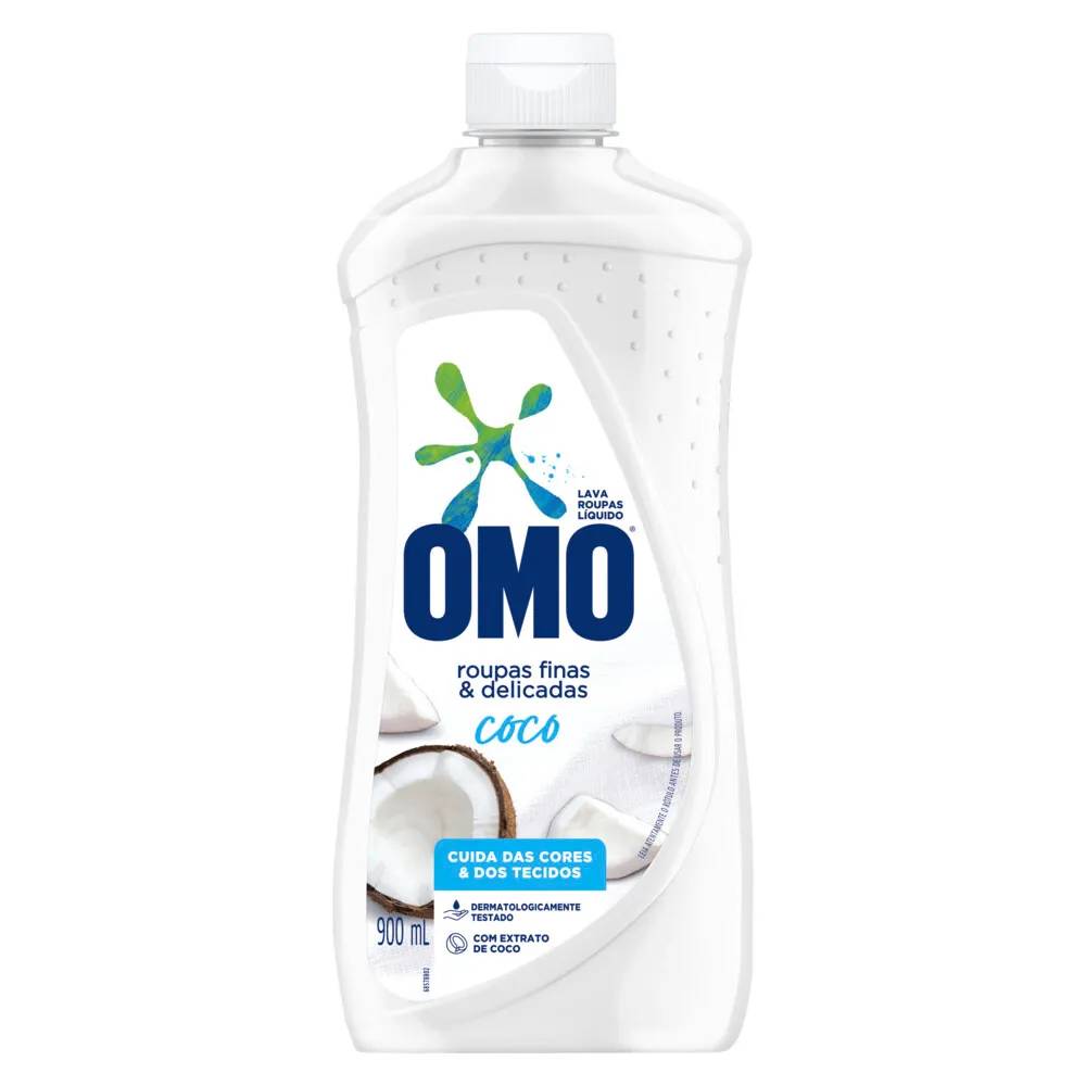 LAVA ROUPAS LIQ OMO 900ML DELICADAS COCO