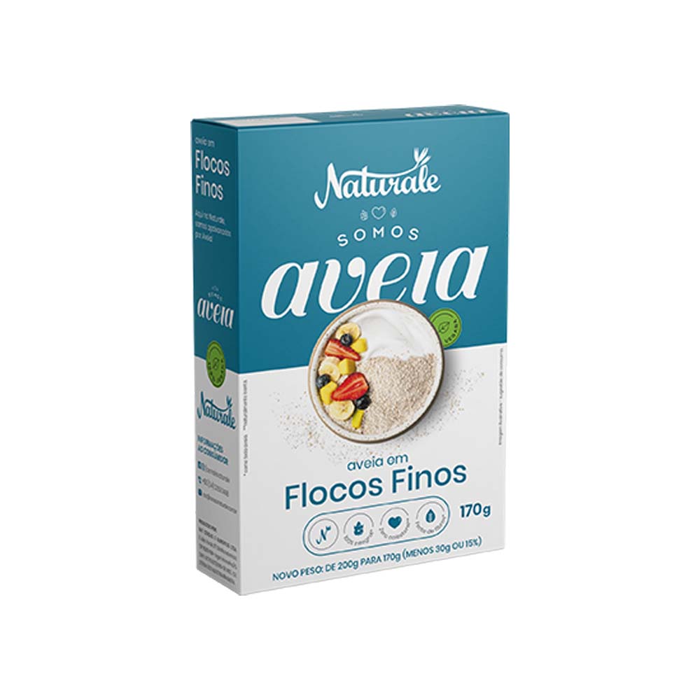AVEIA NATURALE 170G  FLOCOS FINOS 