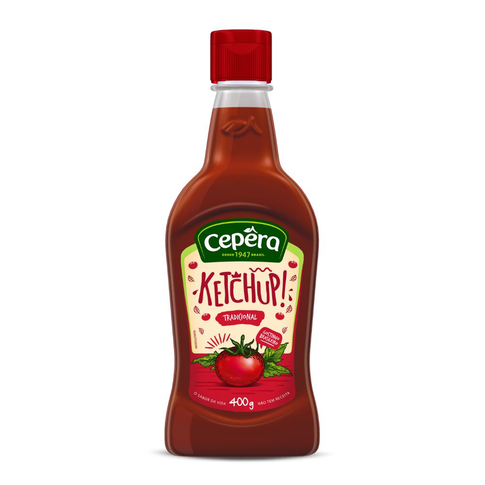 KETCHUP CEPERA 400G TRAD SQUEEZE