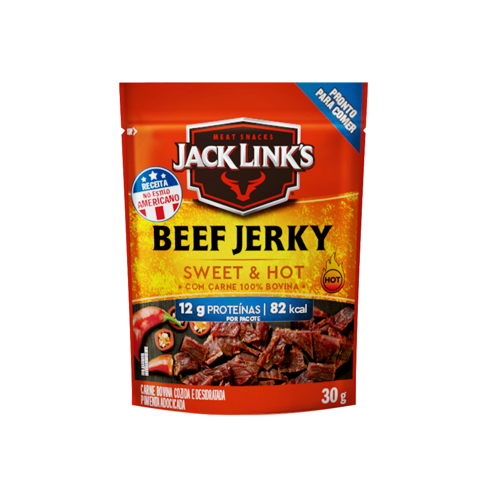 BEEF JERKY JACK LINKS 30G SWEET & HOT