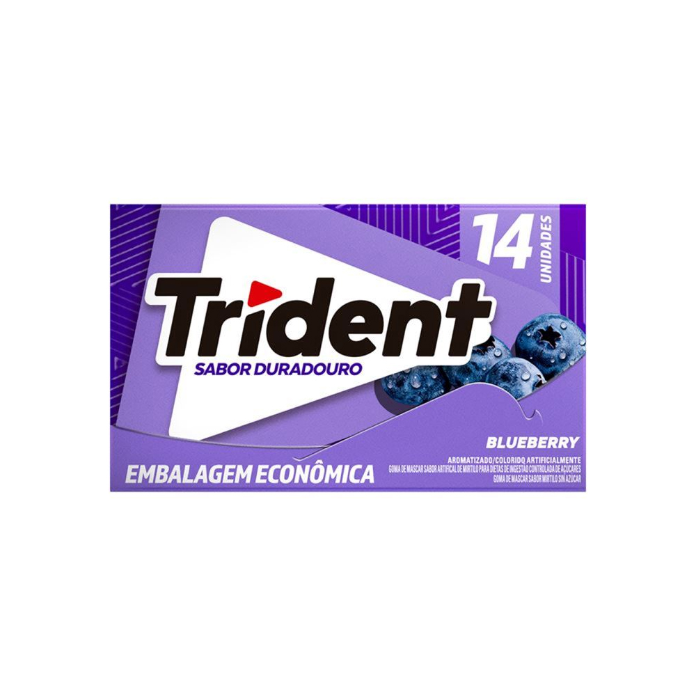 CHICLE TRIDENT  25,2G  BLUEBERRY