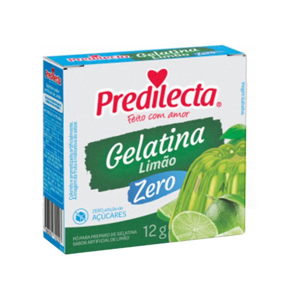 GELATINA PREDILECTA EM PÓ LIMÃO ZERO 12G