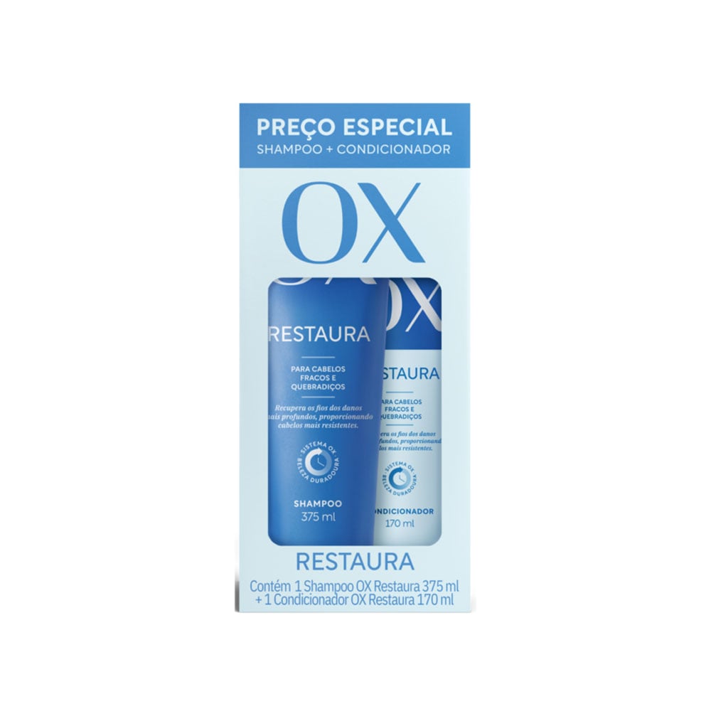 KIT PROMOPACK OX 375+170ML HIDRA E BRILH