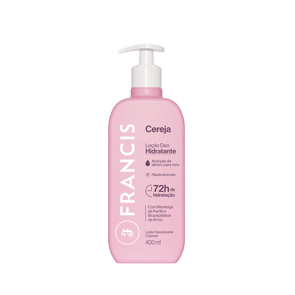 LOÇÃO HIDRATANTE FRANCIS 400ML ROSA