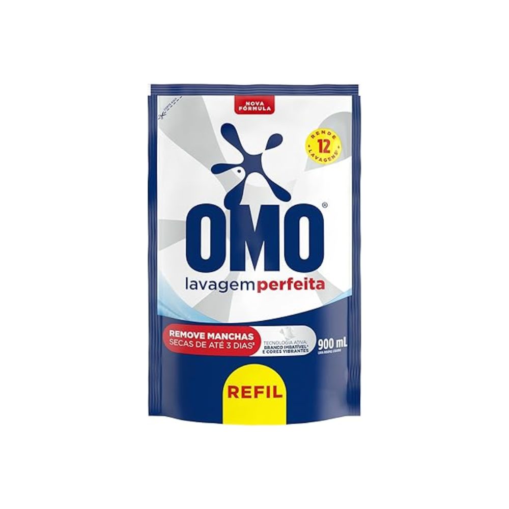 LAVA ROUPAS OMO 900ML LAVAGEM PERF REF