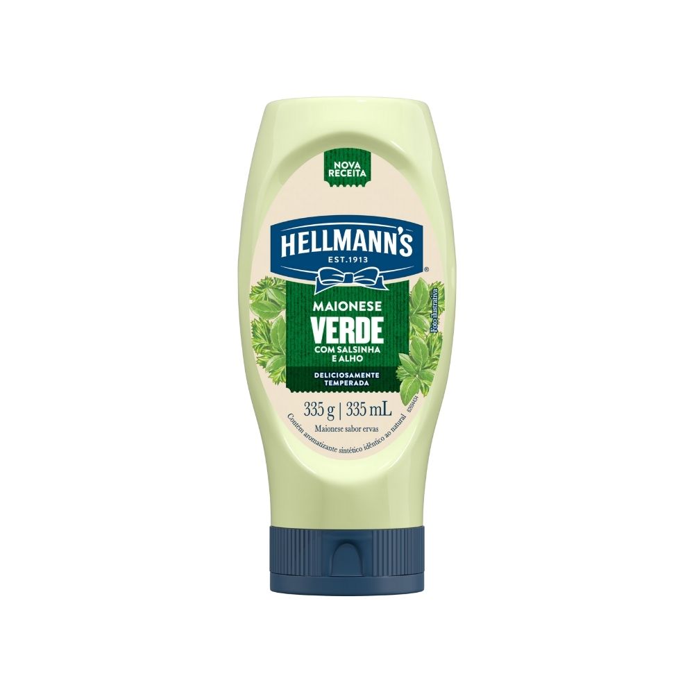 MAIONESE HELLMANN S 335G VERDE SQUEEZE