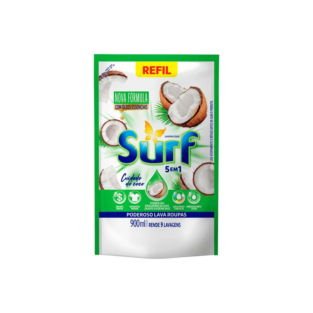 LAVA ROUPAS LIQ SURF 900ML CUIDAD D COC