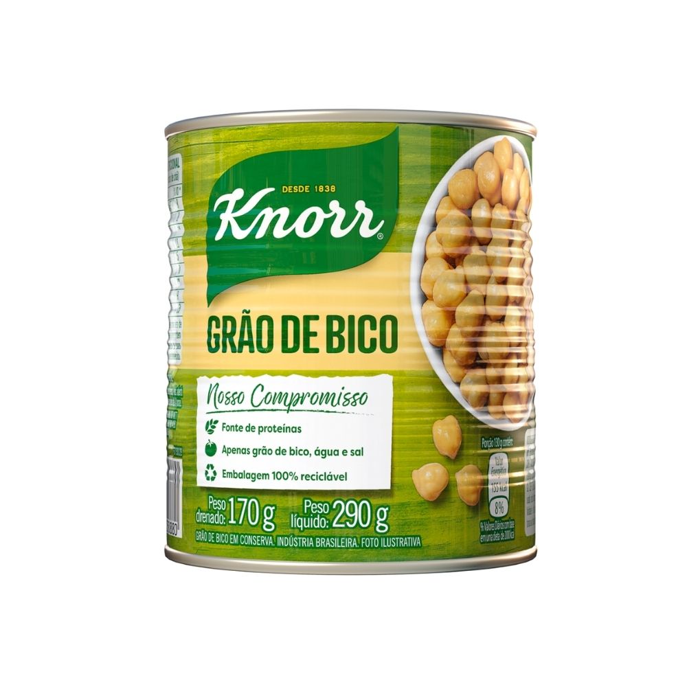 GRÃO DE BICO CONSERVA KNORR 170G
