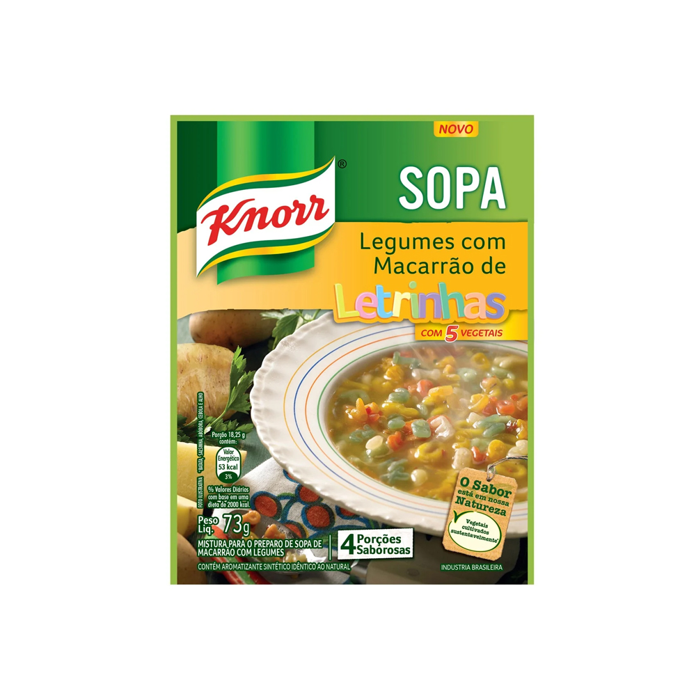 SOPA LETRINHAS KNORR 73G