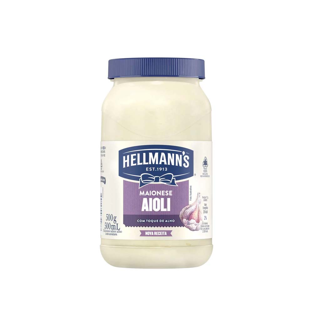 MAIONESE HELLMANN'S 500G AIOLI PET