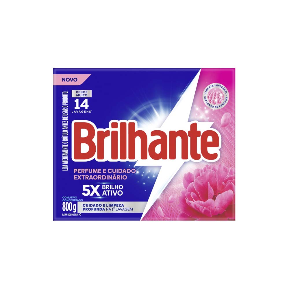 DET PO BRILHANTE 800G CUIDADO TOTAL