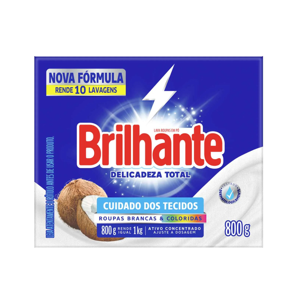 DET PO BRILHANTE 800G DELICADEZA TOTAL