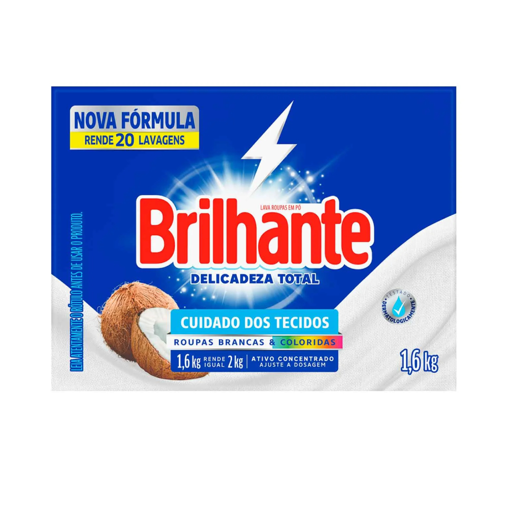 DET PO BRILHANTE 1,6KG DELICADEZA TOTAL