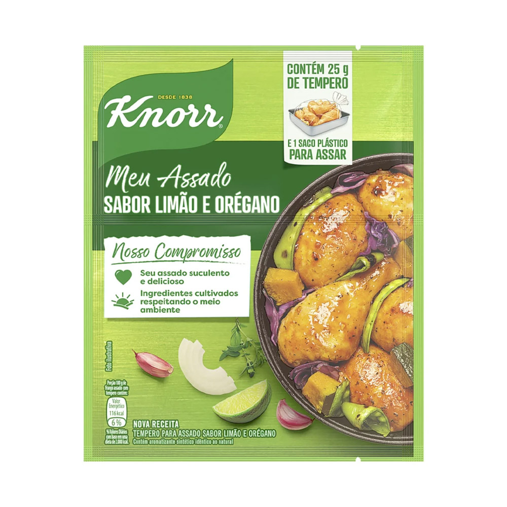 TEMP EM PO MEU ASSAD 25G LIMAO E OREGANO
