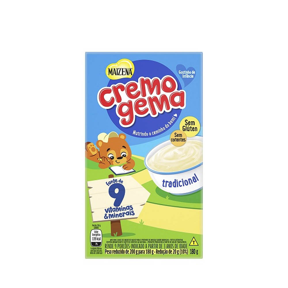 CREMOGEMA MAIZENA 180G TRADICIONAL