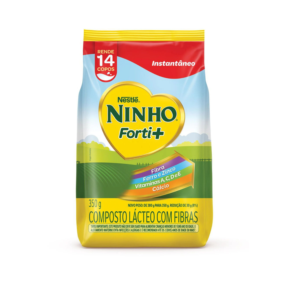 LEITE PO COMPOSTO NINHO 350G FIBRAS SACHE