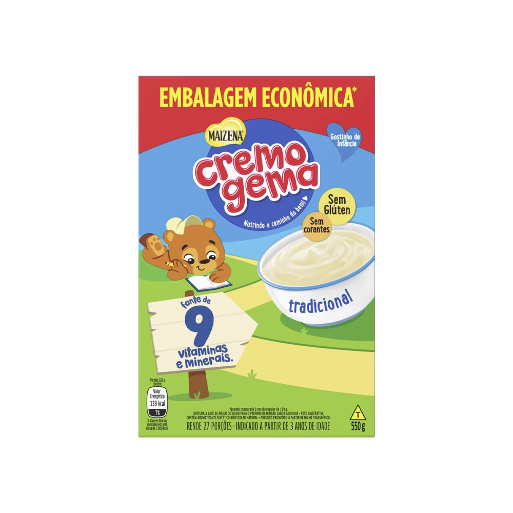 CREMOGEMA 550G MAIZENA TRAD EMB ECONOMIC