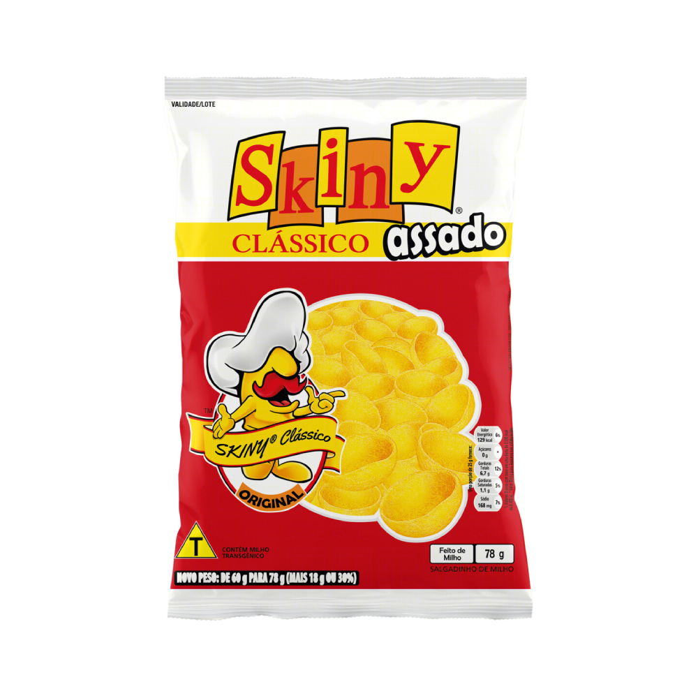 BISCOITO SKINY 35G CLASSICO NATURAL