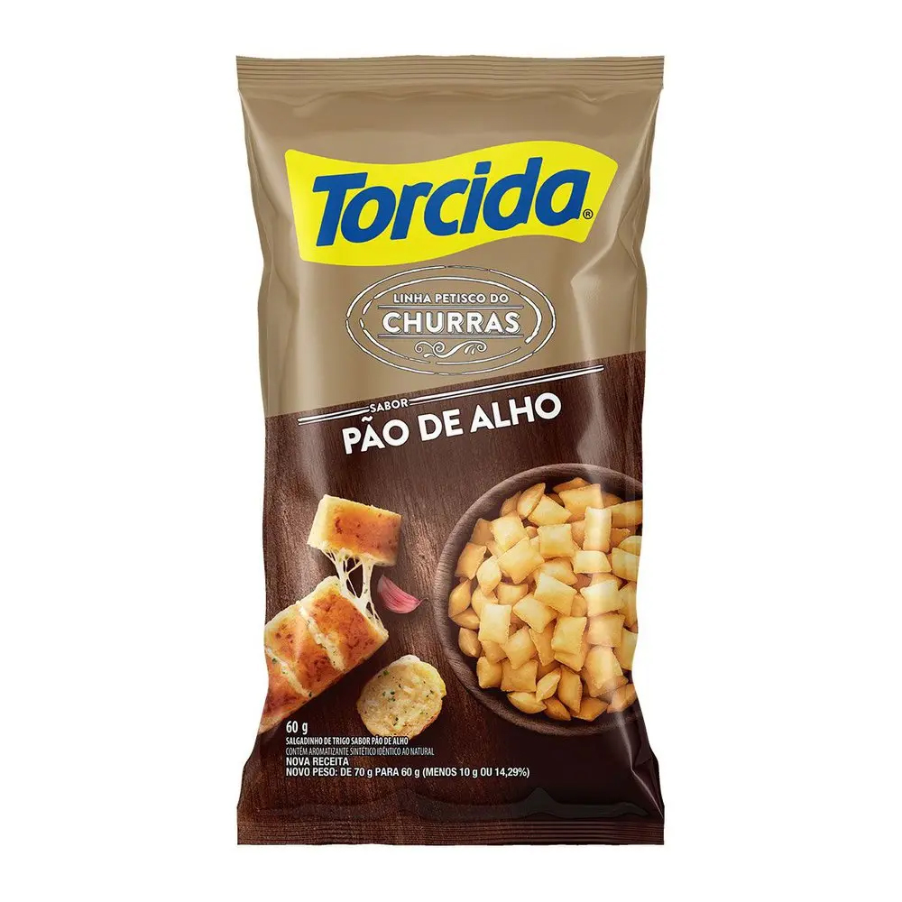 BISCOITO TORCIDA 60G PAO DE ALHO