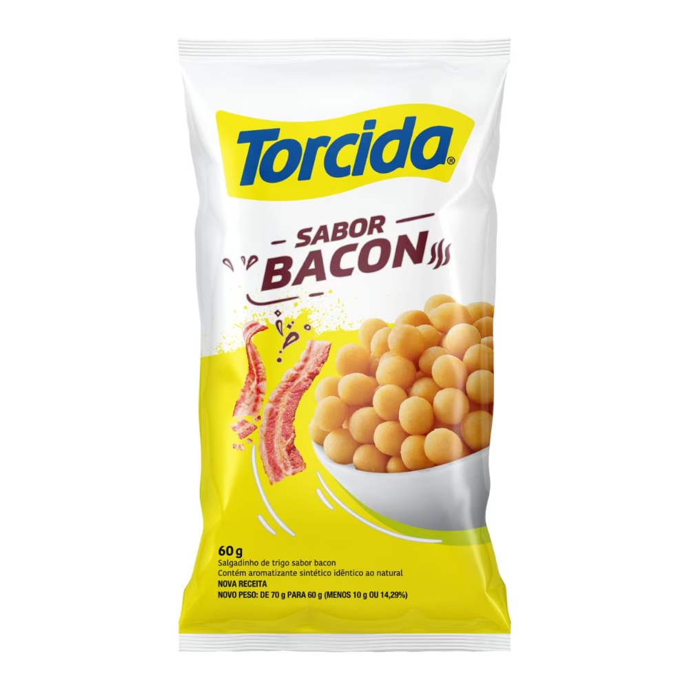 BISCOITO TORCIDA 60G BACON