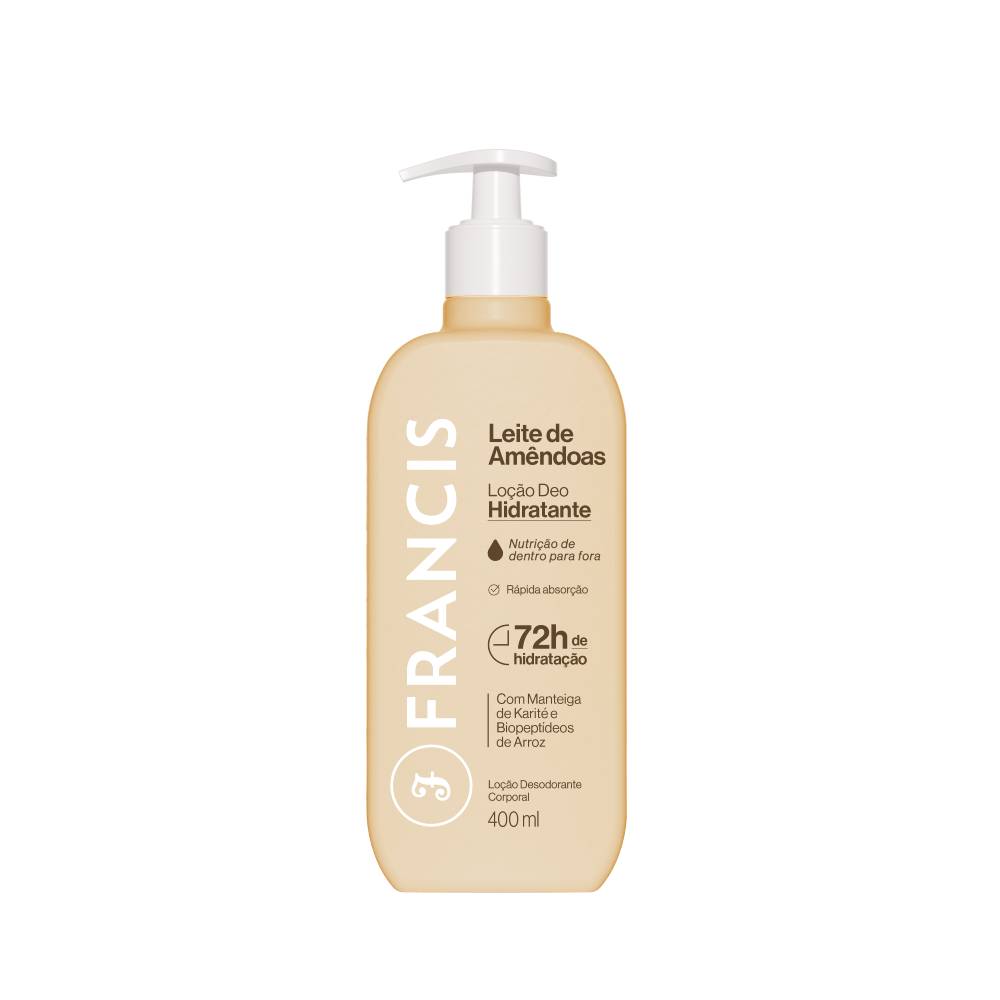 LOÇÃO HIDRATANTE FRANCIS 400ML BEGE