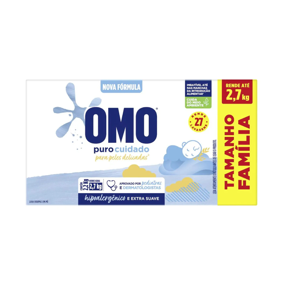 DET PO OMO 2,2KG PURO CUIDADO TAM FAMILI
