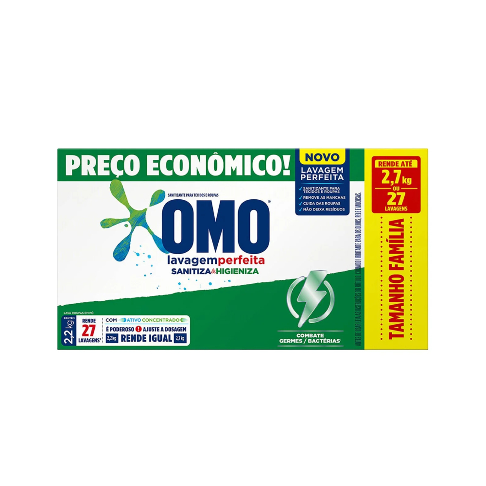 DET PO SANIT OMO 2,2KG LAV PERF E HIGIE